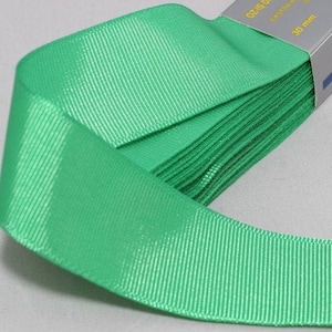 10 metri 10,93 iarde - 10/20/30/40 mm Nastro Grosgrain Verde - Nastro - Grosgrain spesso e resistente -