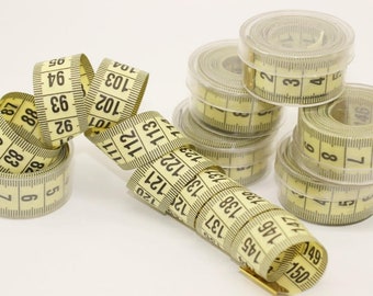 Light Yellow tape measure, 60 inch/150cm Measure , Jewelry Tools