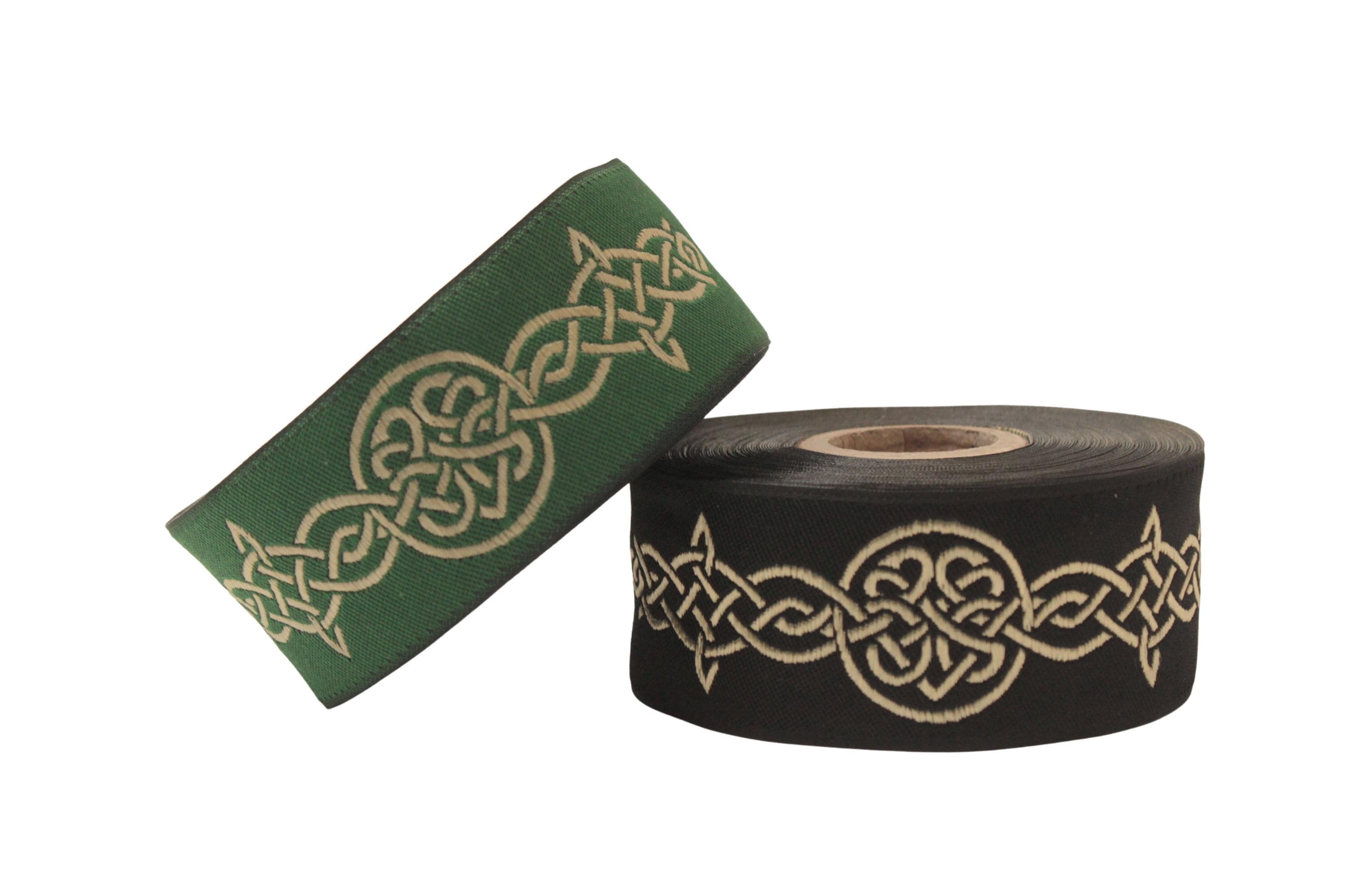 Endless Celtic Knot Trim by the Yard, Woven Jacquard Ribbon for ...