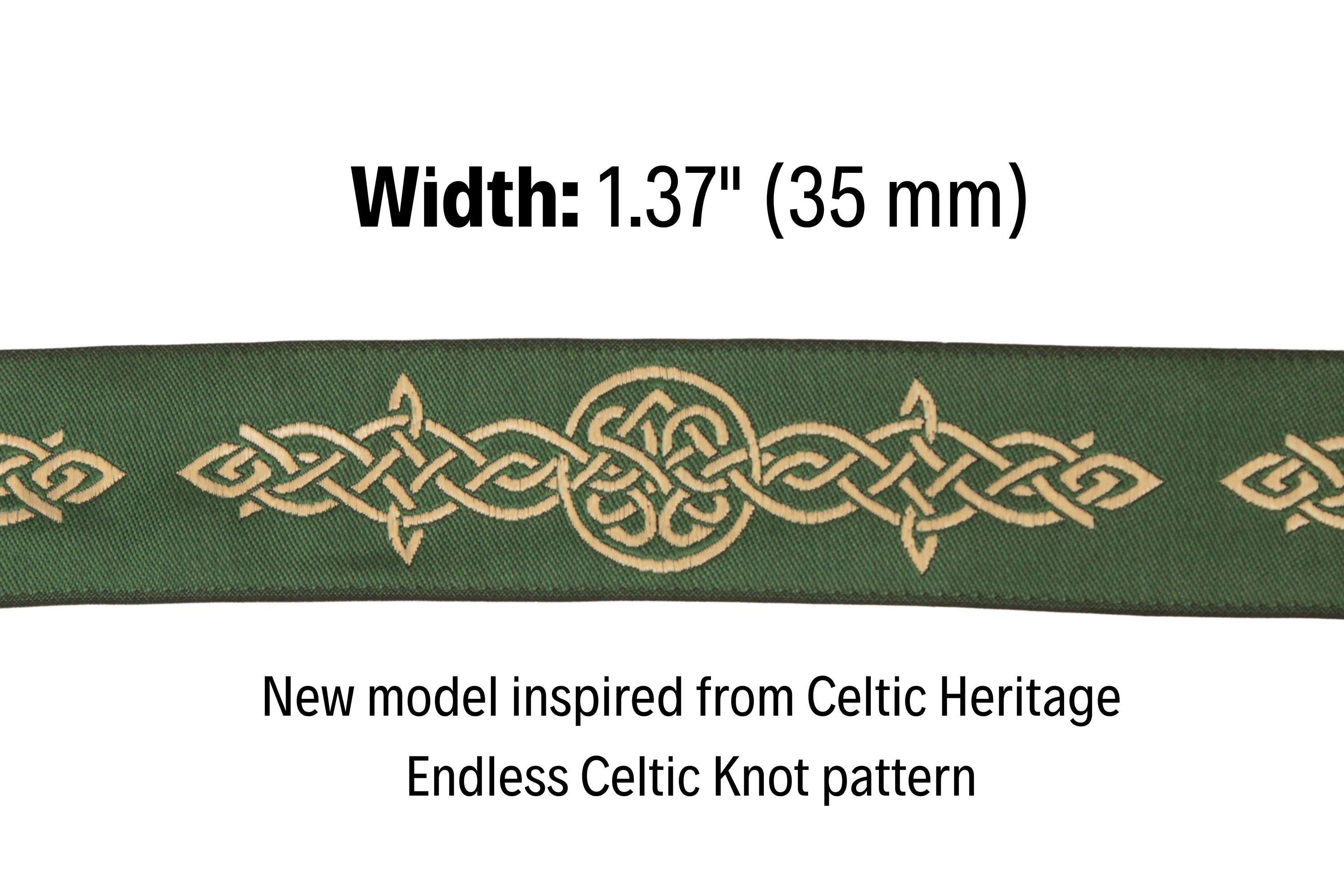 Endless Celtic Knot Trim by the Yard, Woven Jacquard Ribbon for ...