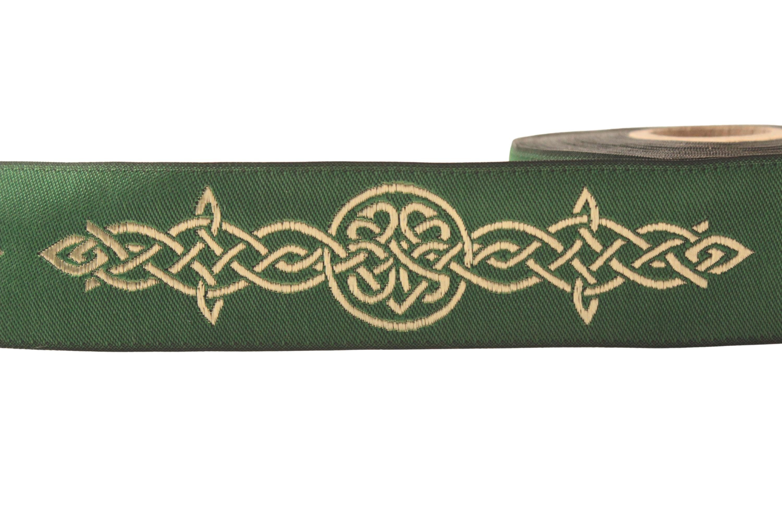 Endless Celtic Knot Trim by the Yard, Woven Jacquard Ribbon for ...