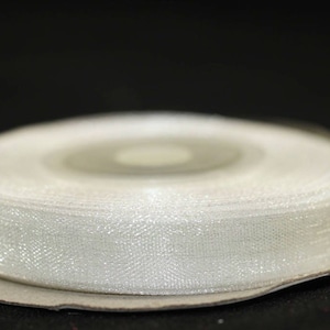 22 meters White Organza ribbon, fall ribbon, Wedding ribbons, Organza,  Ribbon, Organza Fabric, Organza ribbon ,25 yards organza, Gifts Etc