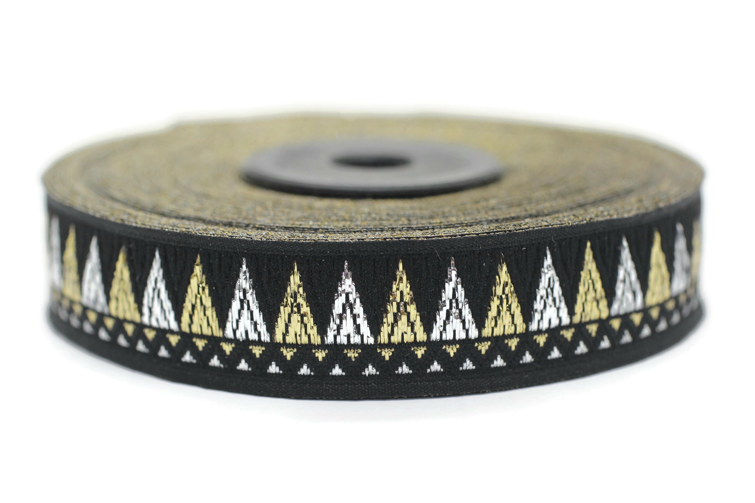 18 Mm Silver&golden Jacquard Ribbons (0.70 Inches, Aztec Ribbon, Dog ...