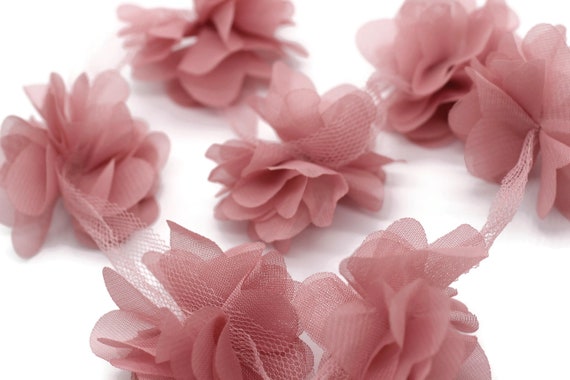 YYCRAFT 12 Rosas De Arpillera Para Diademas, Accesorios Para El Pelo