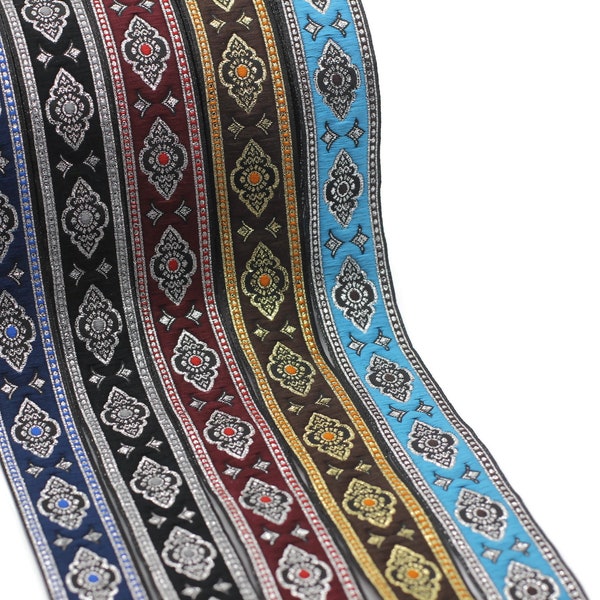 25 mm Renaissance Motive ribbon (0.98 inches), european ribbon, dog colar ribbons, Sewing, Jacquard ribbon, Trim, 25905