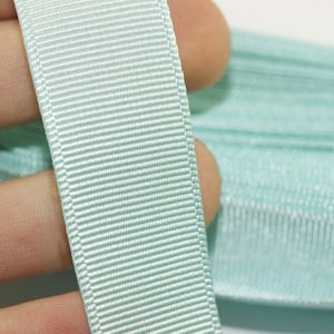 10 metri 10,93 iarde, 10/20/30/40 mm Nastro Grosgrain Verde Acqua, Nastro, Grosgrain Spesso e Forte, Nastro Grosgrain, Nastro, GRRB