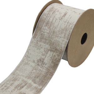 2.7&quot; Embroidery Curtain Trim, Beige Jacquard Ribbon for Curtains, Drapery Banding, Drapery Trim Tape, Woven Border 204 V2