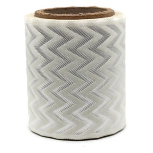 100 mm Elegant Beige Chevron Border, Curtain trims, Sewing Trim, drapery trim, Chevron ribbon Gimp Drapery, Home Decor 182 V1