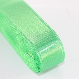 10 meters (10.90 yrds) Light Green Satin Ribbon, Double Sided Ribbon, Silky Ribbon, Satin Ribbons, wedding ribbon, double faced Ribbon, STNR