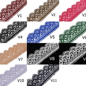 19.6 Yards (18 Meters) Bridal Guipure Lace Trim | 2.1 Inches Wide Lace Trim | Geometric Bridal Lace | French Guipure | Lace Fabric TRM53