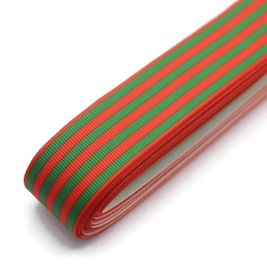 25 mm kerstgrosgrainlint - groothandel lint op maat geknipt, stevige grosgrainstrikken, haarstrik, haarstrikbenodigdheden CHRS