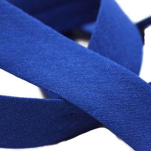 20 mm Blue Cotton Bias, Cotton bias tape,  bias binding, trim (0.78 inches),  cotton bias, double-fold binding, Bias Tape, CB27
