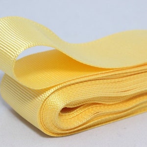 10 meters 10.93 yrds - 10/20/30/40mm Yellow Grosgrain Ribbon - Ribbon - Strong Thick grosgrain -