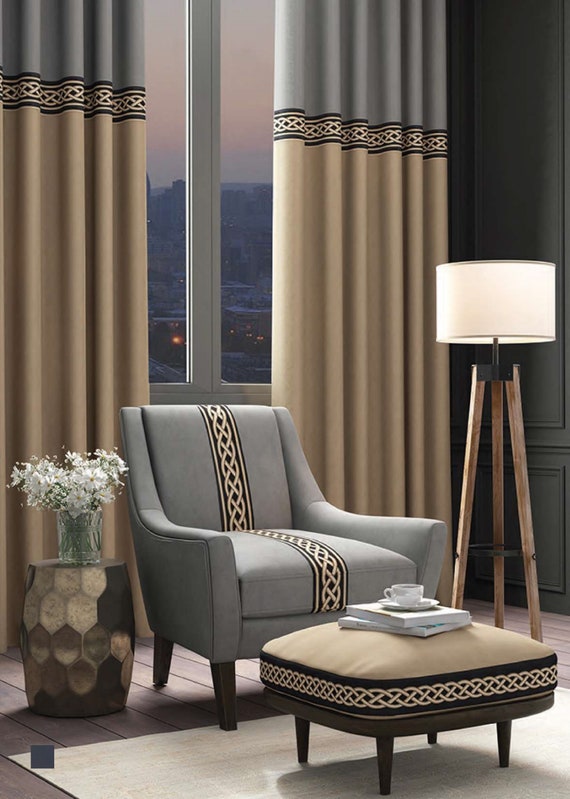 100 Mm Celtic Knot Jacquard Ribbon for Drapery (3.93 Inch