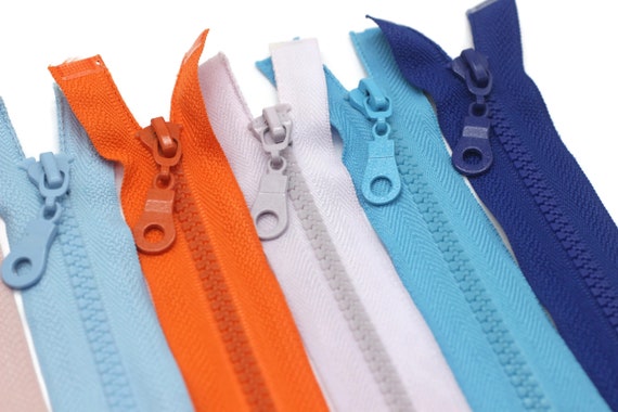 2 Pc Separating Zipper, 30-100cm12-40 Inc5, Plastic Chunky Teeth Zipper,  Open Ended Zip, Coat Zipper, Jacket Zipper, Vislon Zipper, PTZP -   Denmark