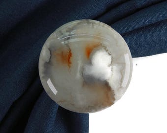 Marble Patterned Curtain Holders, Off White Ties, Vintage Curtain Holder, Curtain Pull Back, Curtain Hook Back, Curtain Loop