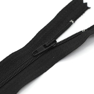 10 Stück schwarze Reißverschlüsse, 20 cm, 7,8 Zoll Reißverschluss, Hosenreißverschluss, Reißverschluss für Hosen, Reißverschluss, Taschenreißverschluss, Reißverschluss, Brieftasche Reißverschluss,