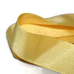 10 Meters 10.93 Yrds - 10/20/30/40mm Yellow Grosgrain Ribbon - Ribbon ...