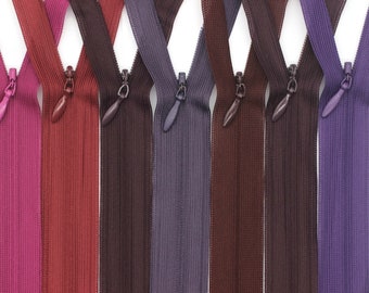Skirt Zippers, 35 cm (14 inches), Dress Zipper, Concealed Zippers, Hide Zipper, Secret Zipper,Invisible Zippers, Colorfull Zippers SK01