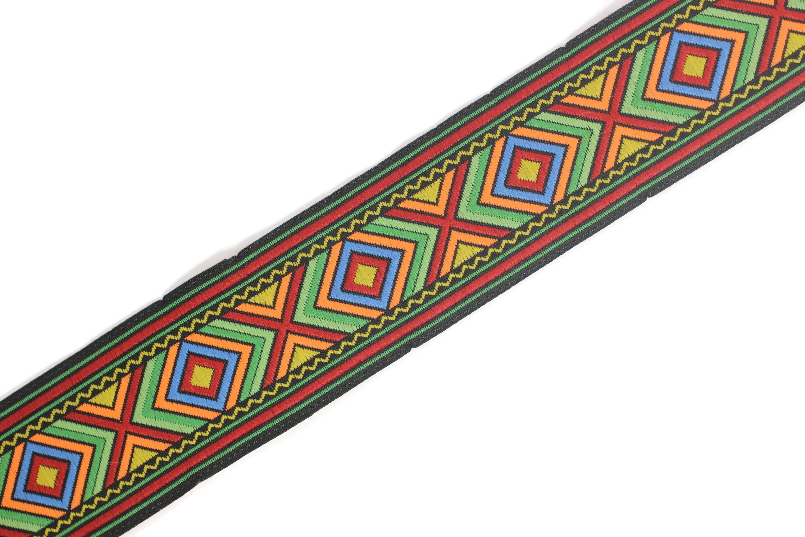 35 Mm Colorful African Motif Ribbon 1.37 Inches Vintage - Etsy