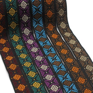 25 mm  Mediterranean Ribbon (0.98 inches), Jacquard ribbon,  jacquard trim, fabric wide trims, craft supplies, trim, 25973