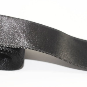 10 meters (10.90 yrds) Black Satin Ribbon, Double Sided Ribbon, Silky Ribbon, Satin Ribbons, Black Ribbons, head ribbon, gift ribbon, STNR