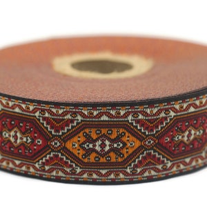 25 mm Colorful Woven Jacquard ribbons (0.98 inches)  Decorative Craft Ribbon, Sewing trim, woven trim, embroidered ribbon, 25588