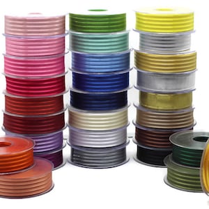 Satin Edged Organza Ribbon, 20 meters 25mm Organza Sheer Ribbon, Wedding Party Decoration for gift box, Choice of colours