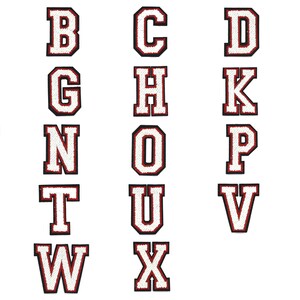 Letters Patch (3.3x2.3 Inch) Iron On Patch Embroidery, Custom Patch, High Quality Sew On Badge for Denim, Sew On Patch, Applique