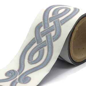 68 mm Embroidered Ribbons (2.67 inch), Jacquard Trims, Sewing Trim, drapery trim, Curtain trims, Jacquard Ribbons, trim for drapery, 142 V4
