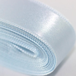 10 meters (10.9 yrd) ice blue Satin Ribbon, Double Sided Ribbon, Silky Ribbon, Satin Ribbons, head ribbon, gift ribbon, wedding ribbon, STNR