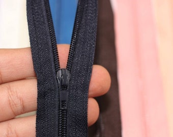 10 szt. czarnych zamków do spodni, zamek błyskawiczny 18-60 cm (7-23 cale), zamek błyskawiczny do sukienki, zamek błyskawiczny do spódnicy, lekki zamek błyskawiczny, zamek błyskawiczny do sukienki, zamki PZ01