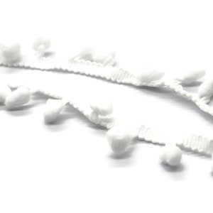 10 mm White Pom Pom Trim Garland, Home Decor, Handicrafts, Accessories, Sewing Accessories, Mini pom pom, sewimg trim, costumes design