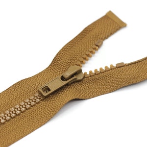 6 Pcs Brown Separating Zipper, 30 cm (12 inches) Zipper, Plastic Chunky Teeth Zipper, Vislon Zipper, Coat Zipper, Jacket Zipper, Bag Zipper