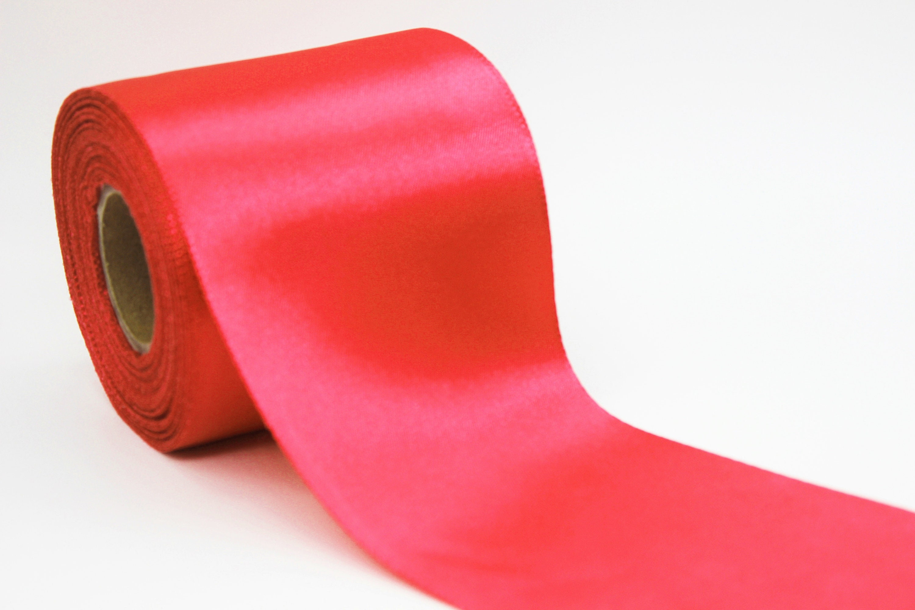 10 Cm 3.9in Red Satin Ribbon Wide Satin Ribbon Large Satin
