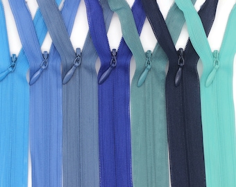Skirt Zippers, 40 cm (16 inches), Dress Zipper, Concealed Zippers, Hide Zipper, Secret Zipper,Invisible Zippers, Colorfull Zippers SK01