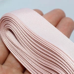 10 meters 10.93 yrds, 10/20/30/40mm powder pink Grosgrain Ribbon, Strong Thick grosgrain, gross grain ribbon, scrapbooking, GRRB
