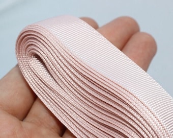 10 meters 10.93 yrds, 10/20/30/40mm powder pink Grosgrain Ribbon, Strong Thick grosgrain, gross grain ribbon, scrapbooking, GRRB