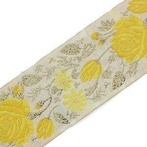 Nastro Jacquard Floreale 5 Cm X 11 Metri - Rosa E Bianco Con Ricamo Fiori Per Decorazioni E Crafting (Rif. 50089)