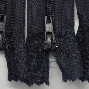 10 Stück Dunkelblaue Hosenreißverschlüsse, 18-60 cm, (7-23inc) Reißverschluss, Hosenreißverschluss, Reißverschluss für Hosen, Reißverschluss, Taschenreißverschluss, Reißverschluss, Brieftasche Reißverschluss, PZ01
