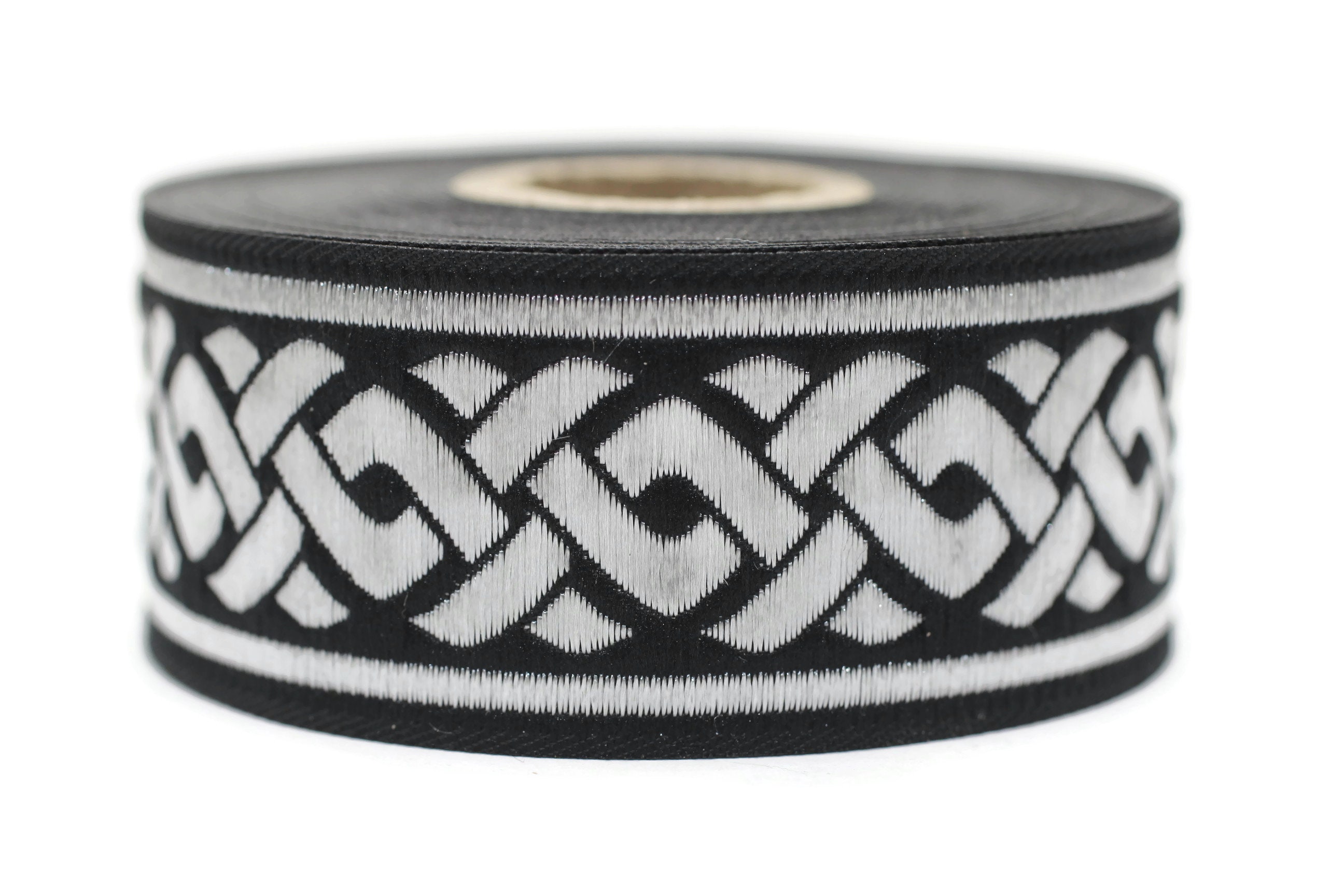 Nastro jacquard con nodo celtico da 35 mm - 1,25, nastro autunnale - Italia