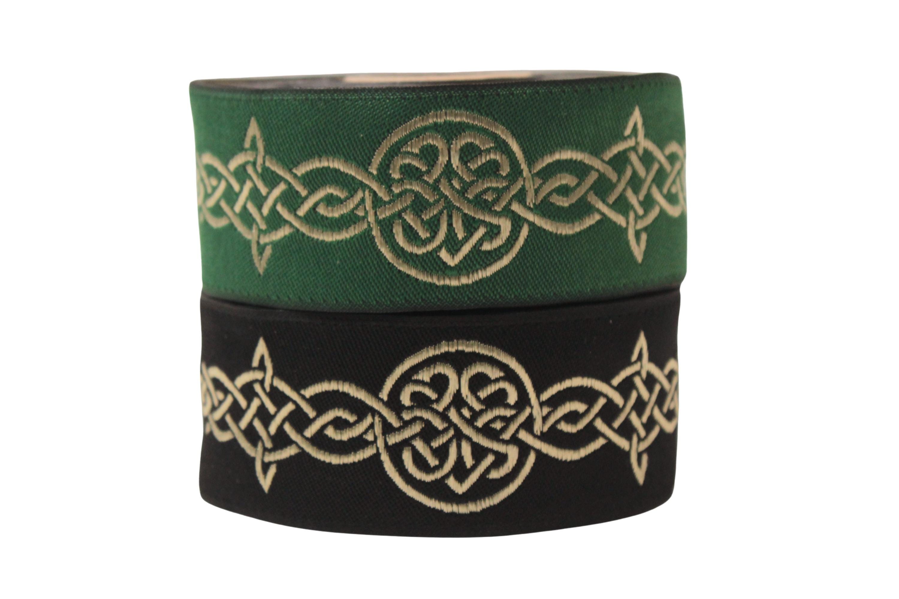 Celtic Rope Ribbon Endless Celtic Knot Trim by the Yard, Woven Jacquard Ribbon for ...