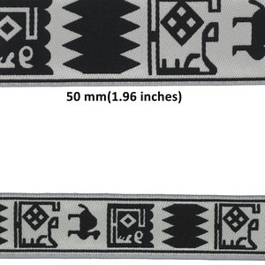 Ancient Egypt Jacquard trim, vintage Ribbon, Decorative Craft Ribbon, Sewing, Jacquard ribbon, Trim, 35325, 50325