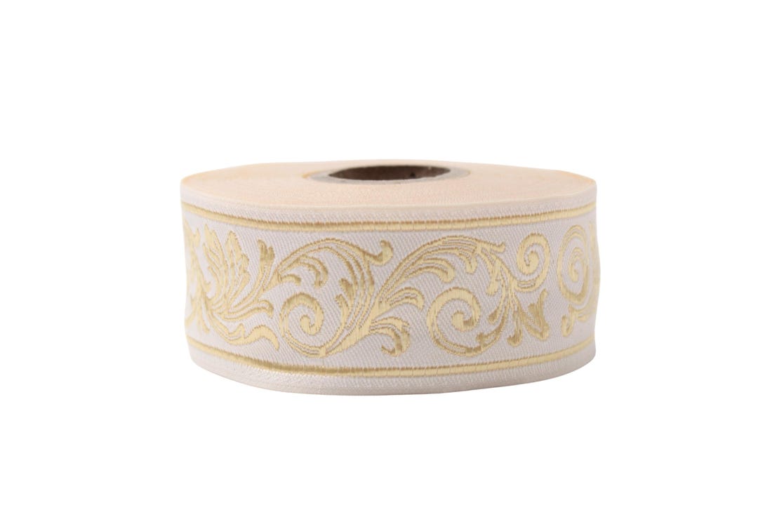 Roman Empire Woven Jacquard Ribbon Trim in Baroque Renaissance Style ...