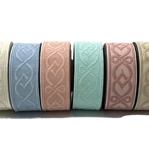 35 mm Keltischer Schatten 1,37 (Zoll) | Keltisches Band | besticktes Webband | Jacquard-Bändchen | 35 mm Breit | Jacquardborte, 35972