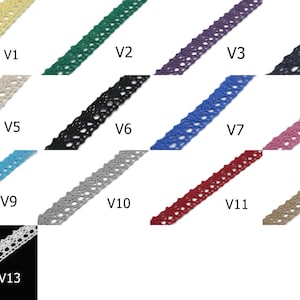 27.3 Yards Cotton Bridal Guipure Lace Trim | 0.59 Inches Wide Lace Trim | Geometric Bridal Lace | French Guipure | Guipure Lace Fabric TRM15