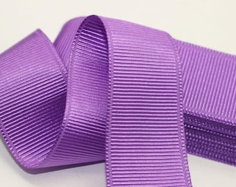 10 meters 10.93 yrds - 10/20/30/40mm Purple Grosgrain Ribbon - Ribbon - Strong Thick grosgrain, Purple Ribbon
