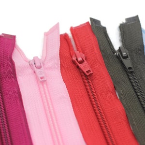10 Pcs Jacket Zippers, 30-100cm(12-40inc), Nylon Teeth, Handbag Zipper, Nylon Zipper, Coat Zipper, Long Zipper, Bulk Zipper, Bag Zipper JZ01