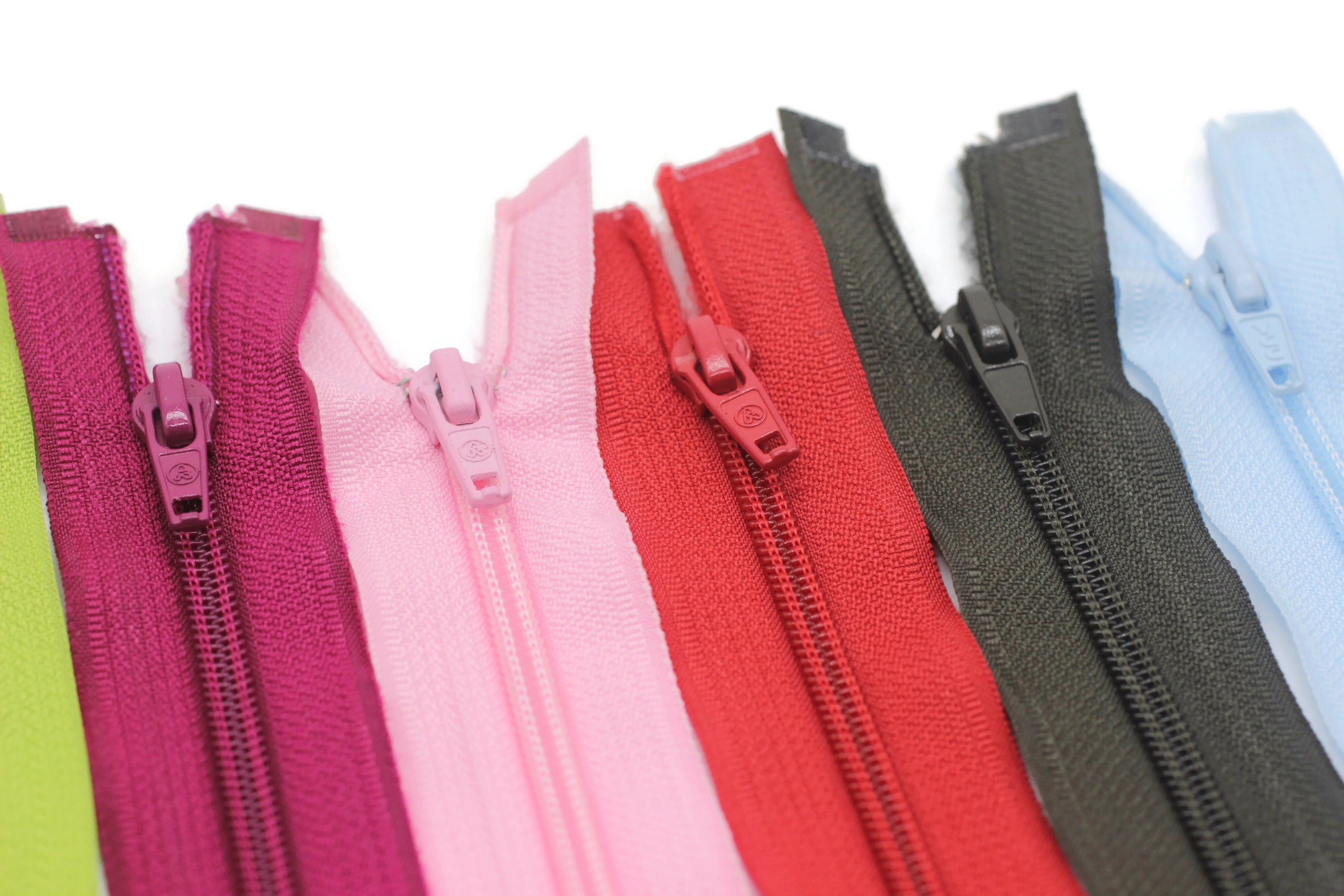 10 Pcs Jacket Zippers, 30-100cm12-40inc, Nylon Teeth, Handbag