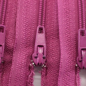 10 piezas Cremalleras para pantalones color fucsia, 18-60 cm, (7-23 pulgadas) cremallera, cremallera para pantalones, cremallera para pantalones, cremallera, cremallera para bolsos, cremalleras, cremallera para billetera, PZ01